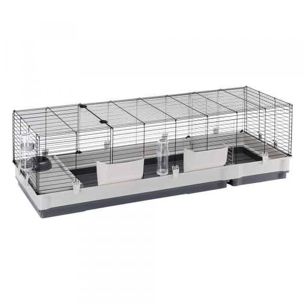Ferplast Plaza 160, klatka dla małych zwierząt - Dł. x szer. x wys.: 162 x 60 x 50 cm