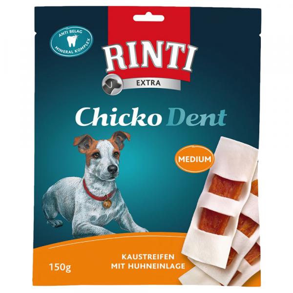 RINTI Chicko Dent Medium, skóra wołowa i kurczak - 150 g