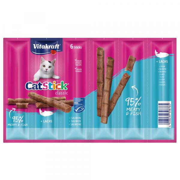 Vitakraft Cat Stick - Classic, Łosoś, 12 x 6 g