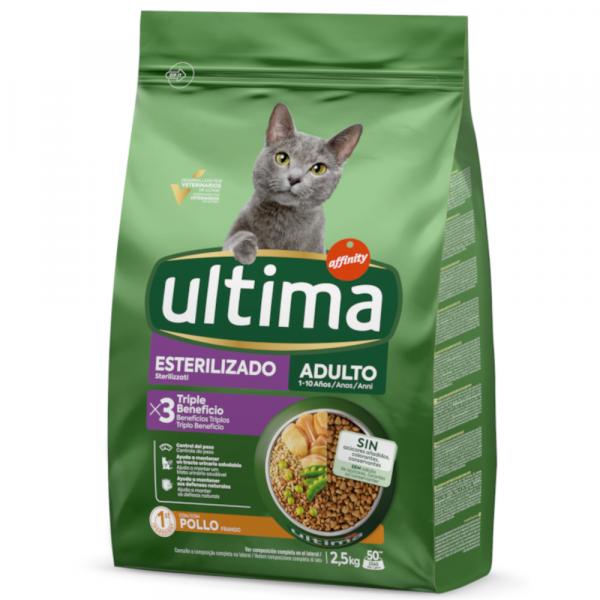 Ultima Cat Sterilized, kurczak i jęczmień - 2 x 2,5 kg