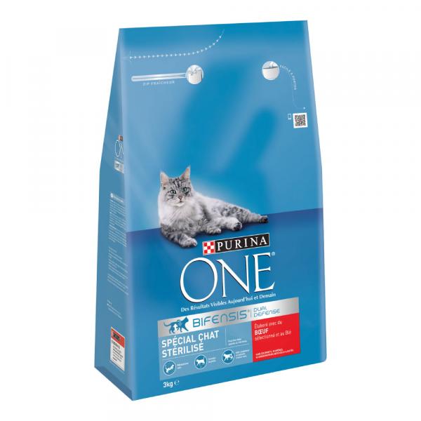 PURINA ONE Sterilized, wołowina - 2 x 3 kg