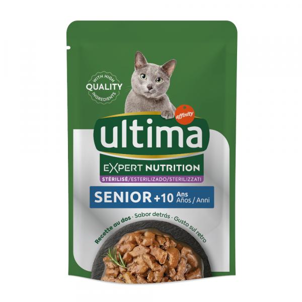 Ultima Cat Expert Nutrition Senior Kurczak i Wołowina - 4 x 70 g