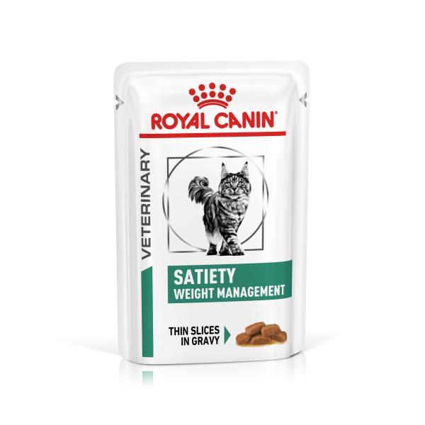 Royal Canin Veterinary Feline Satiety Weight Management w sosie - 12 x 85 g