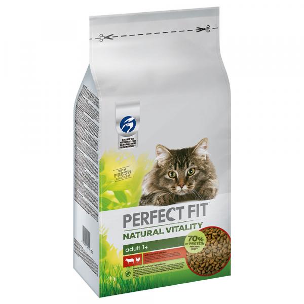 Perfect Fit Natural Vitality Adult 1+, wołowina i kurczak - 6 kg