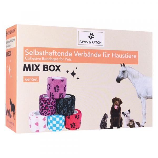 PAWS & PATCH bandaże samoprzylepne - Box Mix: 6 rolek