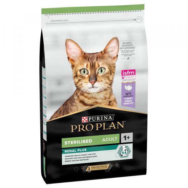 PURINA PRO PLAN Sterilised Adult Renal Plus, indyk - 10 kg