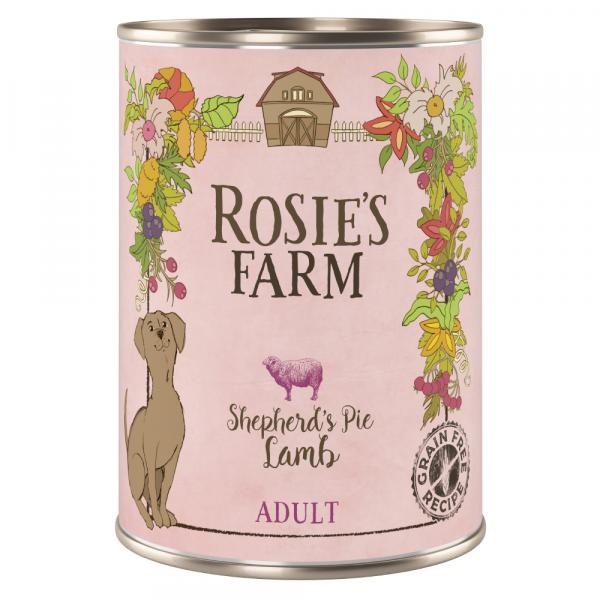 Pakiet Rosie's Farm Adult, 12 x 400 g - Jagnięcina