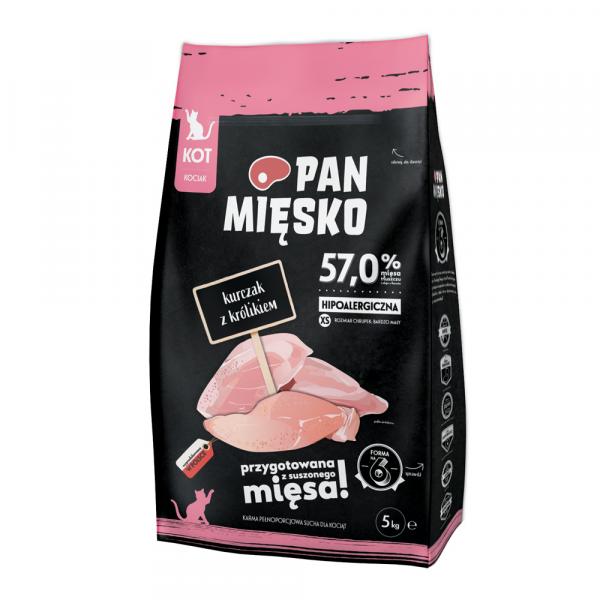 Pan Mięsko, Kitten, kurczak z królikiem, X-Small - 2 x 5 kg