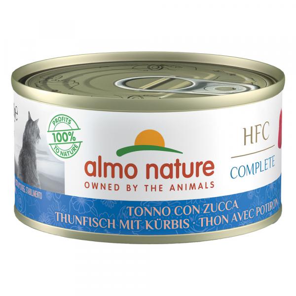 Pakiet Almo Nature HFC Complete, 24 x 70 g - Tuńczyk z dynią