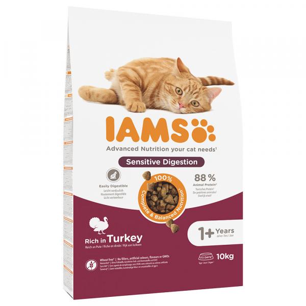 IAMS Advanced Nutrition Sensitive Digestion, indyk - 2 x 10 kg