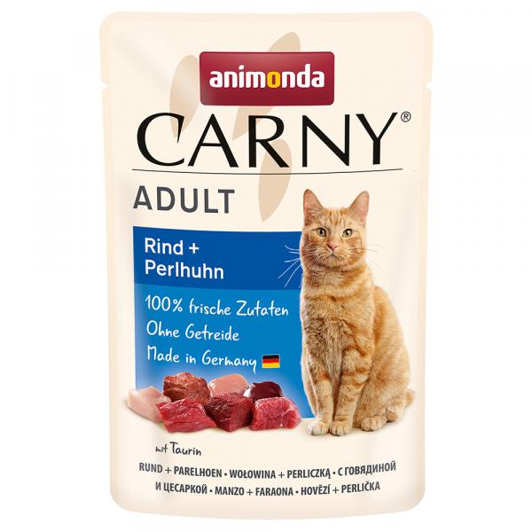 Megapakiet animonda Carny, 24 x 85 g - Wołowina i perliczka