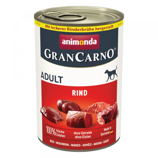 Pakiet animonda GranCarno Original, 12 x 400 g - Czysta wołowina