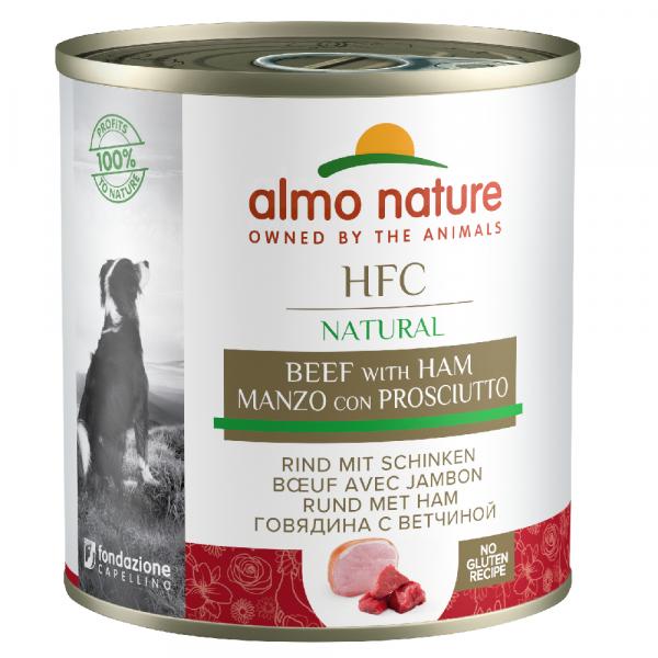 Korzystny pakiet Almo Nature HFC, 12 x 280 g / 290 g - Wołowina z szynką, 290 g