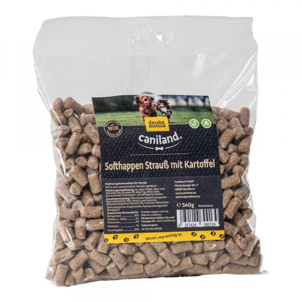 Caniland Soft, kawałki mięsa strusia, bez zbóż - 2 x 540 g