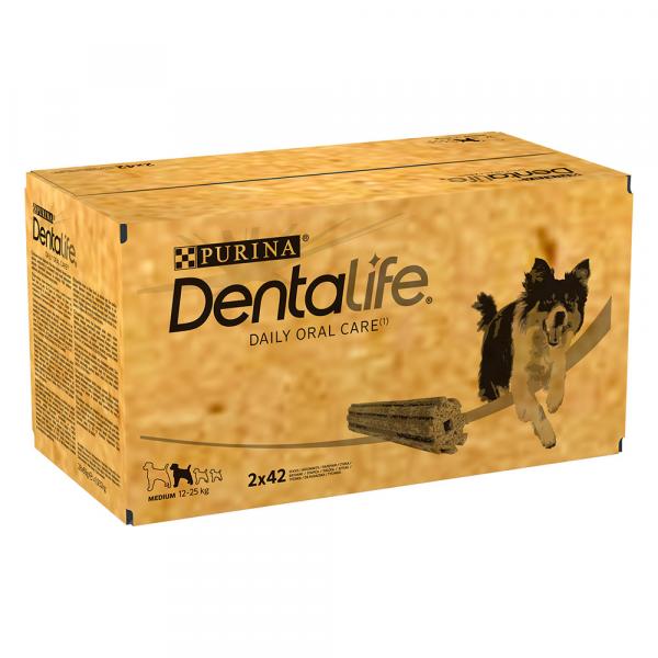 PURINA Dentalife, codzienna pielęgnacja zębów dla średnich psów - 84 sztuki (28 x 69 g)