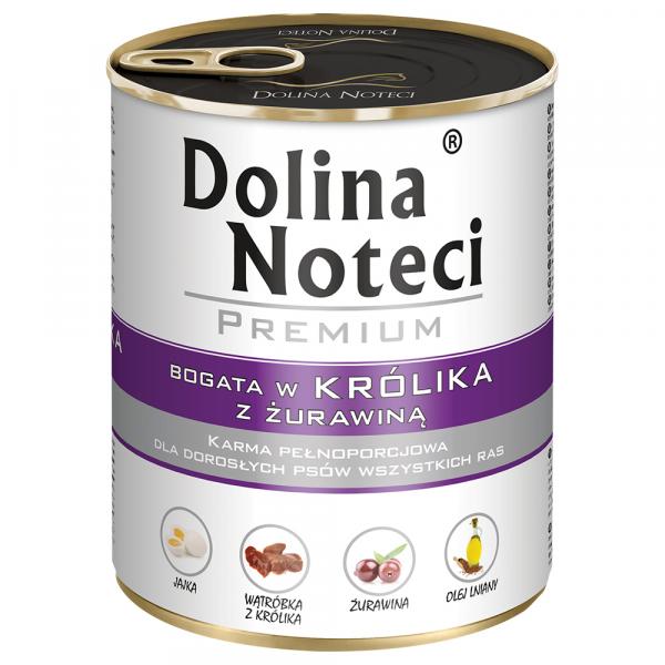 Dolina Noteci Premium, 12 x 800 g - Królik z żurawiną