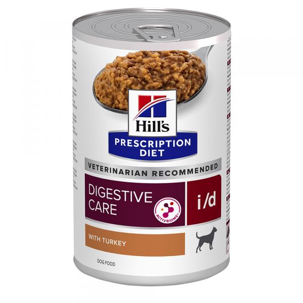 24 + 12 gratis! Hill's Prescription Diet, karma mokra, 36 x 350 g / 360 g / 370 g - i/d Digestive Care, indyk, 36 x 360 g