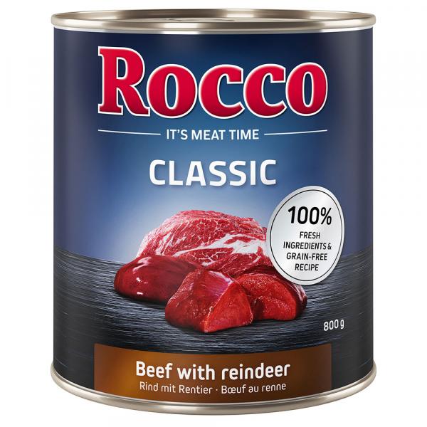 Rocco Classic, 6 x 800 g - Wołowina i renifer