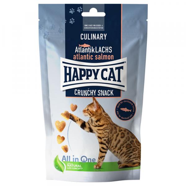 Happy Cat Culinary Crunchy Snack, łosoś atlantycki - 70 g