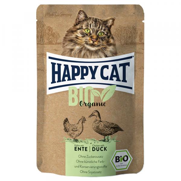 Happy Cat Bio w saszetkach, 12 x 85 g - Biokurczak