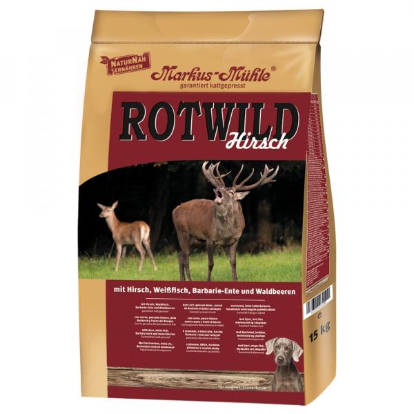 Markus-Mühle Rotwild z kaczką piżmową i jeleniem - 15 kg