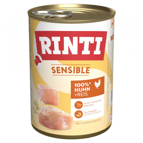 RINTI Sensible, 1 x 400 g - Kurczak z ryżem