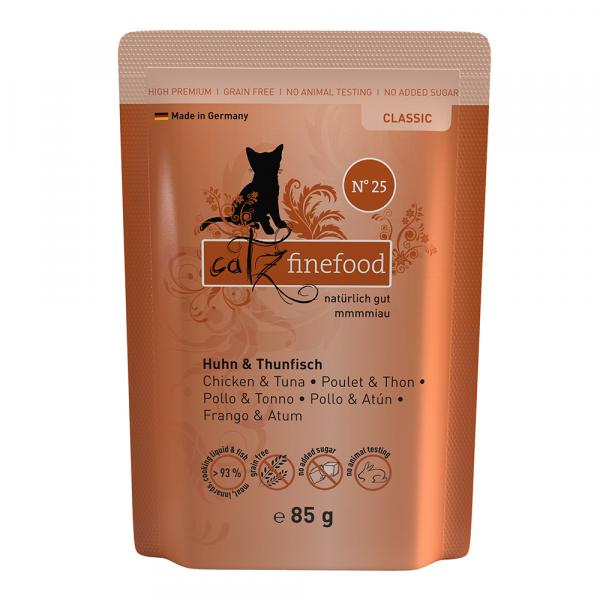 Catz finefood w saszetkach, 8 x 85 g - Kurczak z tuńczykiem