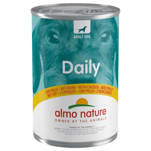 Almo Nature Daily Dog Batch 12 x 400 g dla psów - kurczak