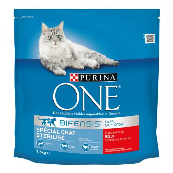PURINA ONE Sterilized, wołowina - 1,5 kg