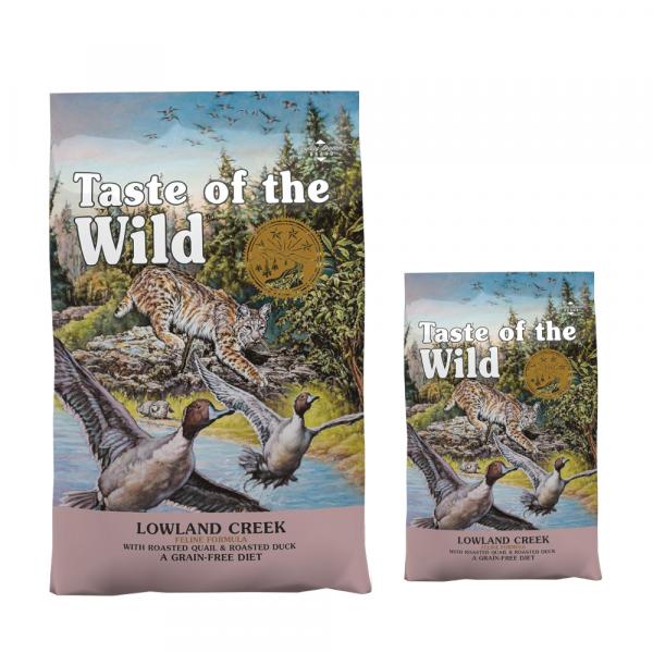 6,6 + 2 kg gratis! Taste of the Wild, karma sucha, 8,6 kg - Lowland Creek Feline