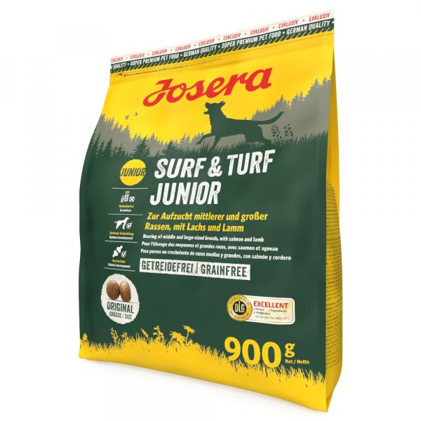 Josera Surf & Turf Junior, z łososiem i jagnięciną - 900 g