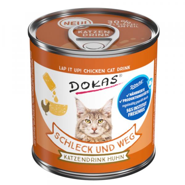 Dokas Schleck und Weg napój dla kotów, z kurczakiem - 12 x 100 g