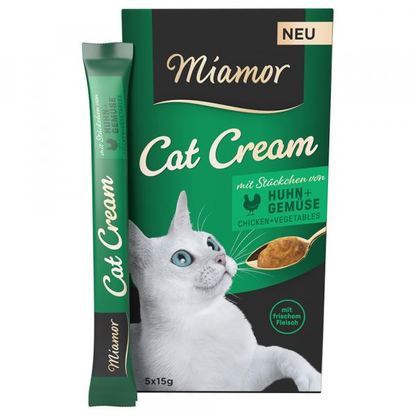 Miamor Cat Cream, kurczak i warzywa - 20 x 15 g