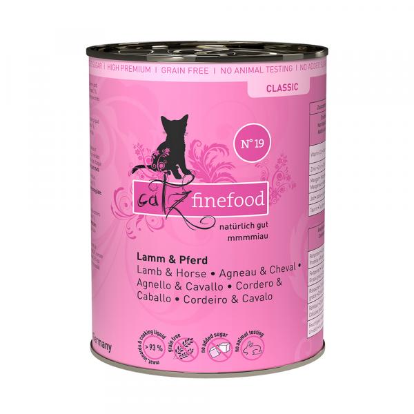 Korzystny pakiet catz finefood, 12 x 400 g - Jagnięcina z koniną