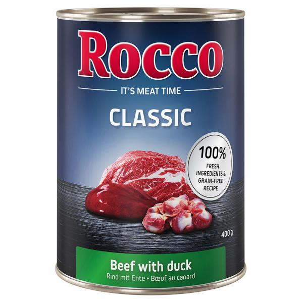 5 + 1 gratis! Rocco Classic, 6 x 400 g - Wołowina i kaczka