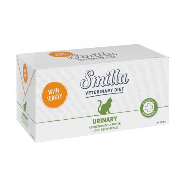 14 + 2 gratis! Smilla Veterinary Diet, 16 x 100 g - Urinary, indyk