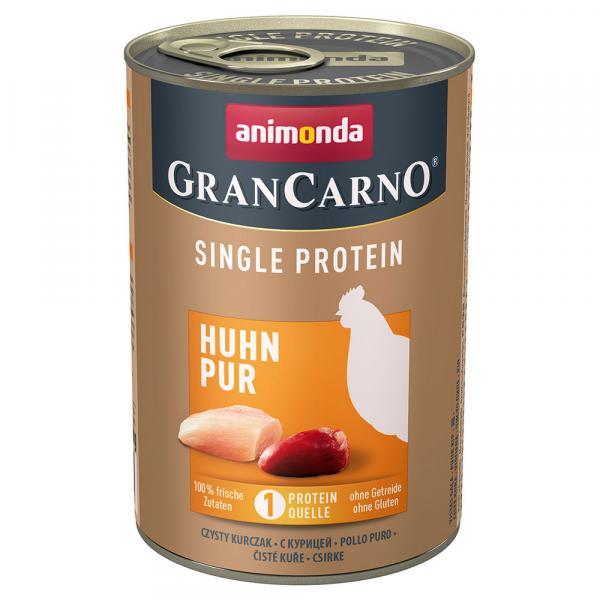 Megapakiet animonda GranCarno Adult Single Protein, 24 x 400 g - Kurczak