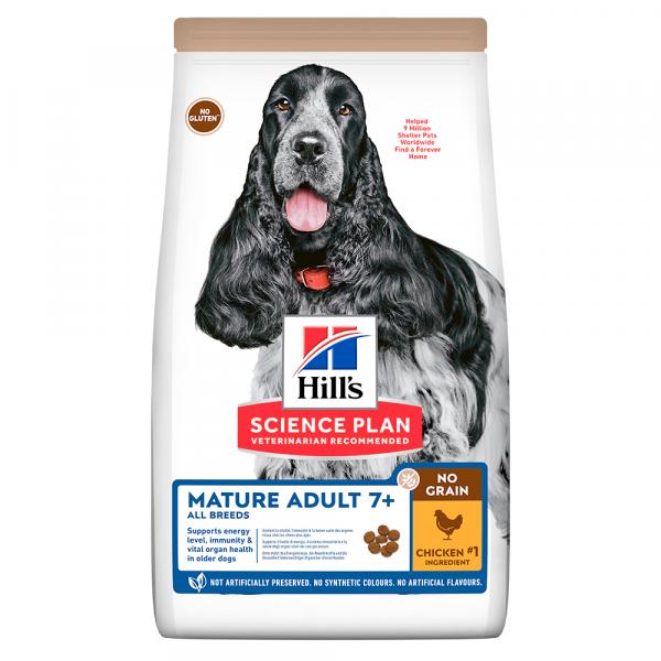 Hill's Science Plan Mature Adult 7+ No Grain, kurczak - 14 kg