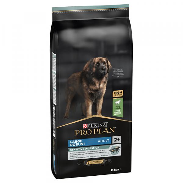 11 + 3 kg gratis! PURINA PRO PLAN, karma sucha dla psa, 14 kg - Large Adult Robust Sensitive Digestion, jagnięcina i ryż
