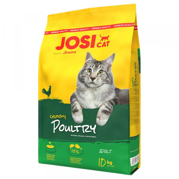 Josera JosiCat Crunchy, chrupiący kurczak - 2 x 10 kg