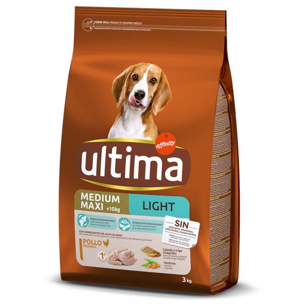 Ultima Medium / Maxi Light Adult, kurczak - 3 kg