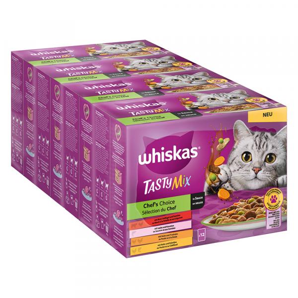 Pakiet Whiskas Tasty Mix, saszetki, 48 x 85 g - Wybór szefa kuchni w sosie