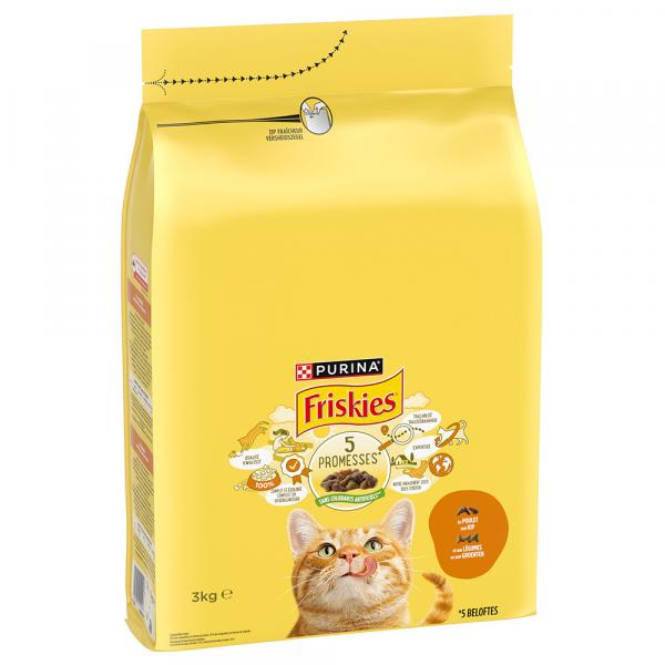 PURINA Friskies Adult, kurczak z warzywami - 3 kg