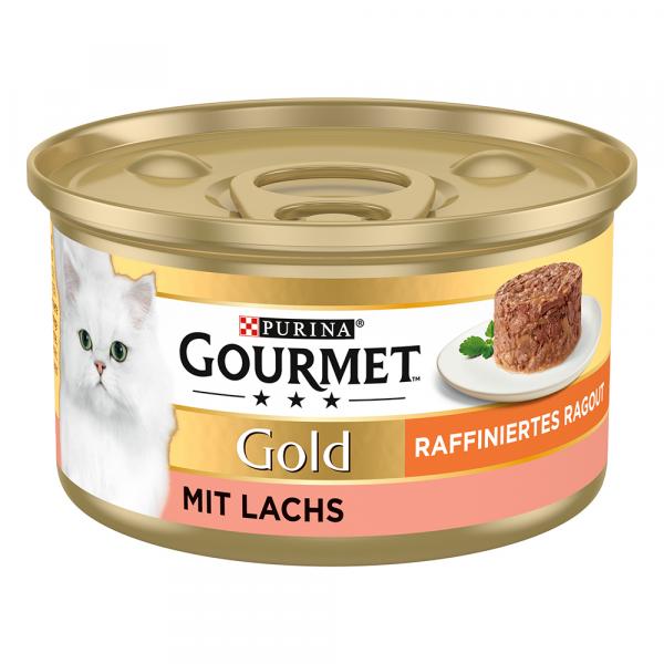 Megapakiet Gourmet Gold Ragout, w sosie, 48 x 85 g - Łosoś