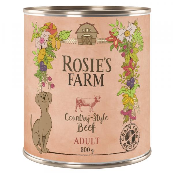 Pakiet Rosie's Farm Adult, 12 x 800 g - Wołowina