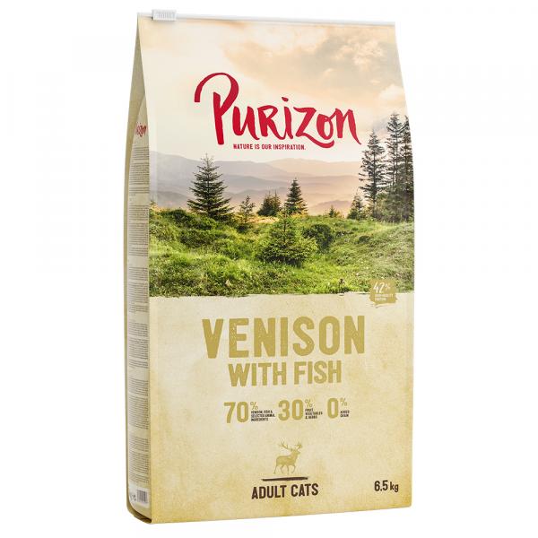 Dwupak Purizon karma dla kota, 2 x 6,5 kg - Adult dla kota, sarnina i ryba