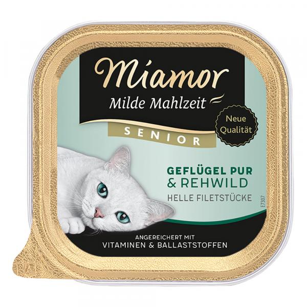 Megapakiet Miamor Milde Mahlzeit, 24 x 100g - Senior, drób z sarniną