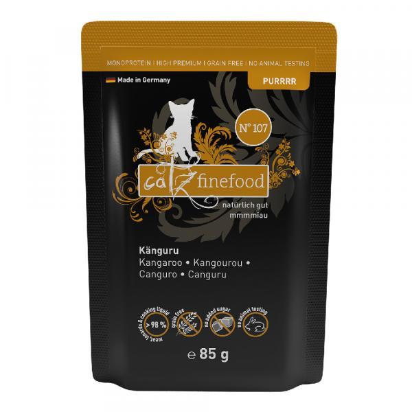 Catz finefood Purrrr w saszetkach, 8 x 85 g - No. 107, kangur