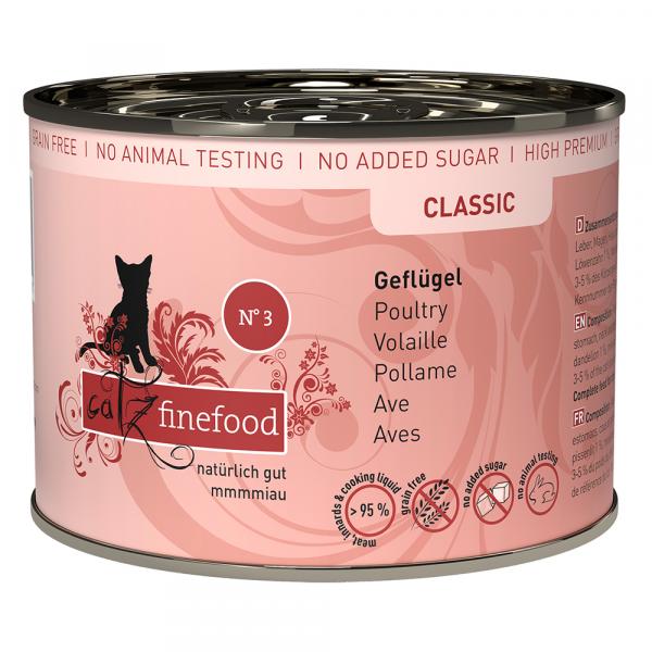 Catz finefood w puszce, 6 x 200 g - Drób