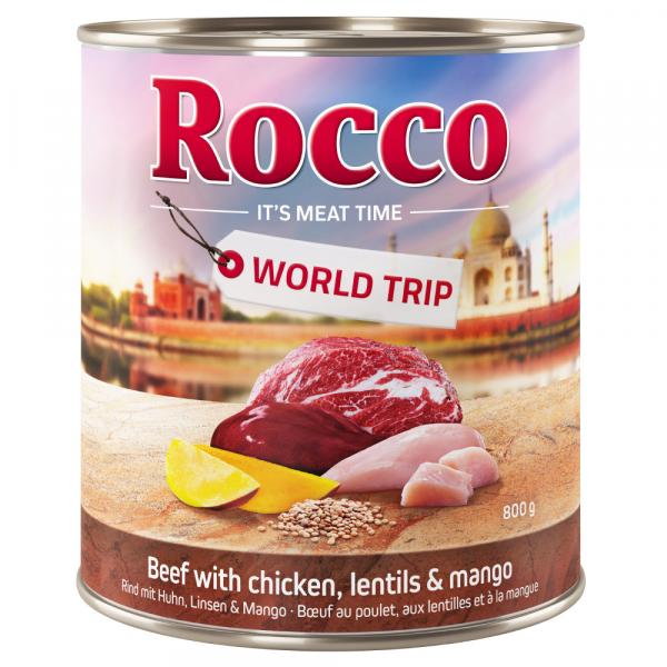 20 + 4 gratis! Rocco Menu/Podróże, mokra karma dla psa, 24 x 800 g - Podróże, Indie